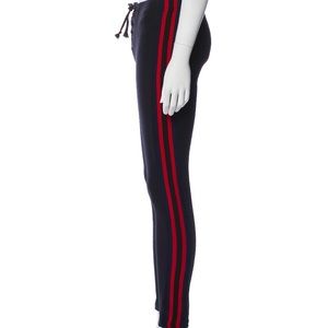 Yeezy Season 5 Women's Medium Ink Ruby Luna Striped Nylon Football Leggings